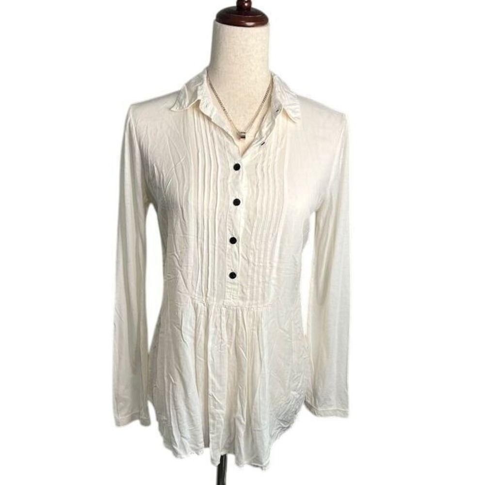 NWT Splendid Tuxedo‎ Top Blouse Size XS